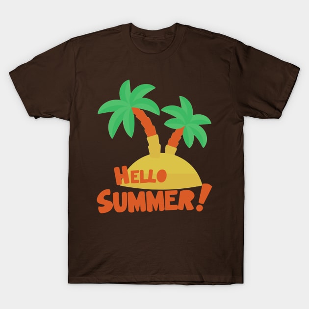 Hello Summer T-Shirt by Edy